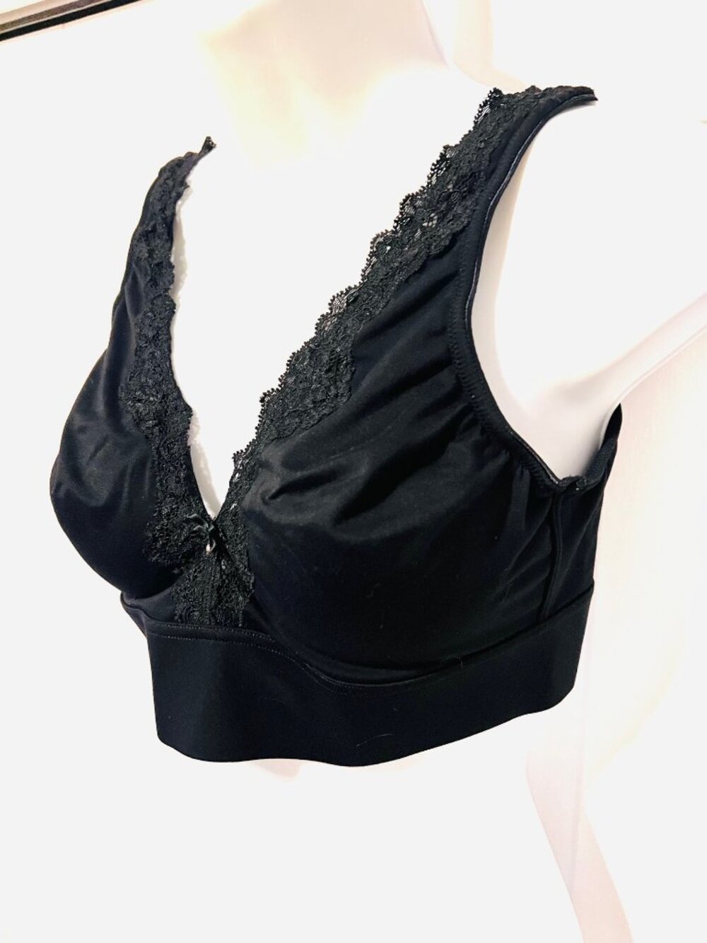 Soma Embraceable Wireless Unlined Lace Bra-Large-Super Soft-Adjustable-Lightweig - Picture 4 of 14